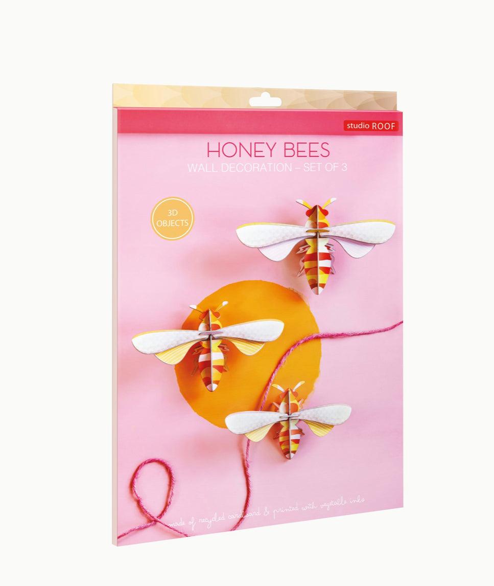 Honey Bees - Set of Three - Gigglewick Gallery