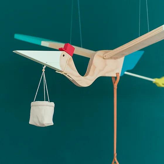 Iconic Pelican - Giant Wooden Mobile - Gigglewick Gallery